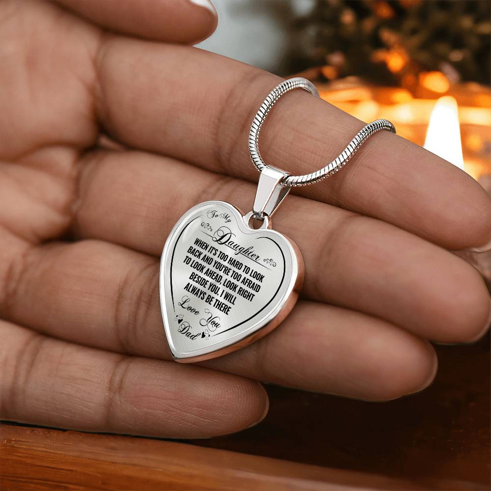 Daddy daughter best sale heart necklace