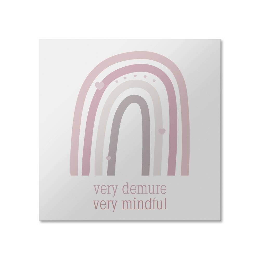 Very Demure Very Mindful High Gloss Muted Pinks Poster