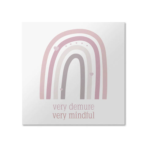 Very Mindful Very Demur Muted Pinks Rainbow Poster