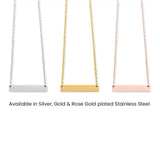 Brat Horizontal Bar Necklace