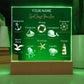 Personalized God Says You Are Nautical Theme Lighted Plaque Green