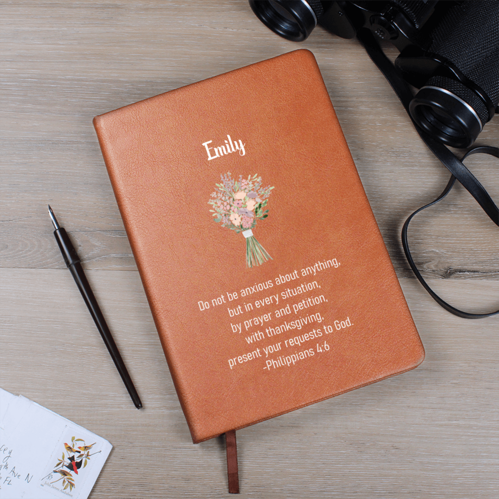 Personalized Prayer Journal with Philippians 4 6